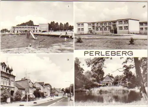 11838 Ak Perleberg Geschwister Scholl Oberschule usw.