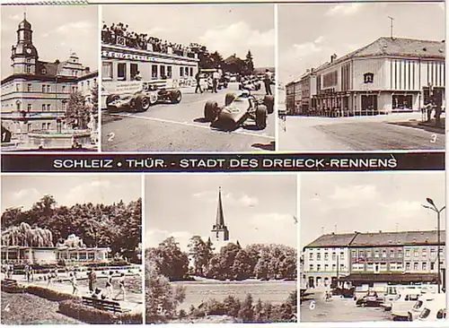 11823 Multi-image Ak Schleiz Ville du Triangle Course 1973