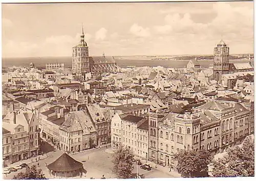 11800 Ak Stralsund Blick auf die Altstadt 1970