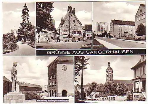 11795 Multi-image Ak Salutations de Sangerhausen 1976