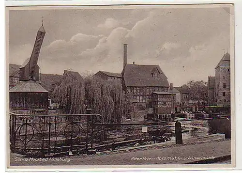 11784 Ak Lüneburg Alt Krann Abtsmühle & Lünermühle1936