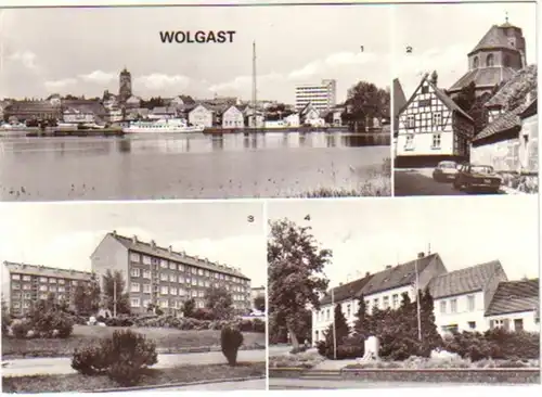 11761 Mehrbild Ak Wolgast Burgstrasse usw. 1982