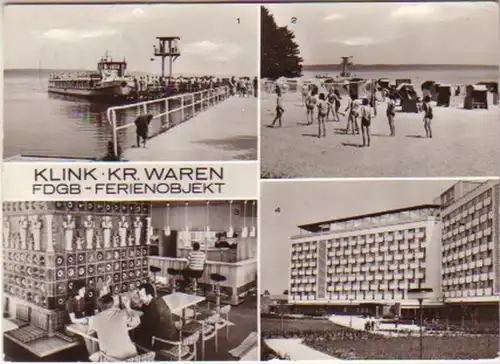 11744 Mehrbild Ak Klink Kreis Waren FDGB Ferienobjekt