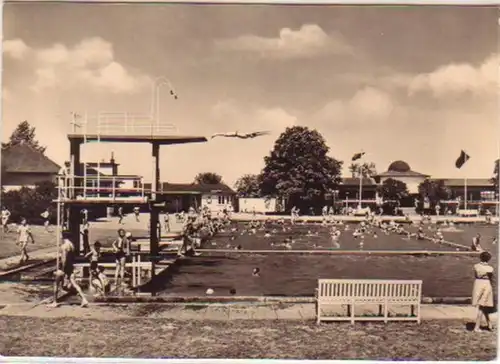 11741 Ak Waltershausen (Thür.) Piscine vers 1960