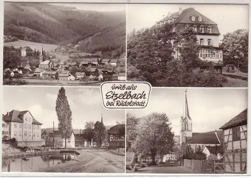 11723 Ak Gruß aus Etzelsbach bei Rudolstadt 1973