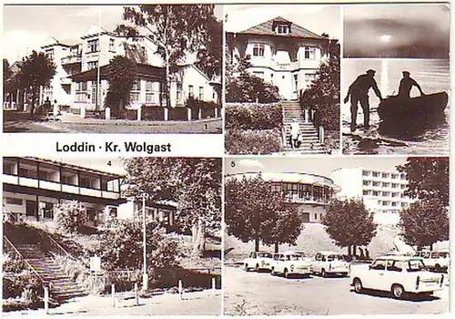 11703 Mehrbild Ak Loddin Kreis Wolgast 1982