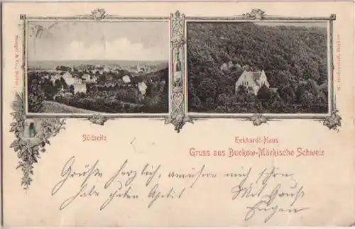 11696 Ak Gruss de Buckow Suisse markoise 1899