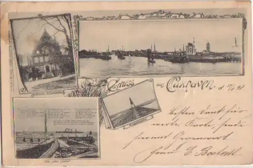 11692 Mehrbild Ak Gruss aus Cuxhaven 1898