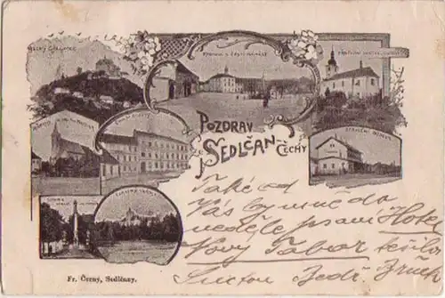 11688 Multi-image Ak Pozdrav Sedlcan-Cechy 1897
