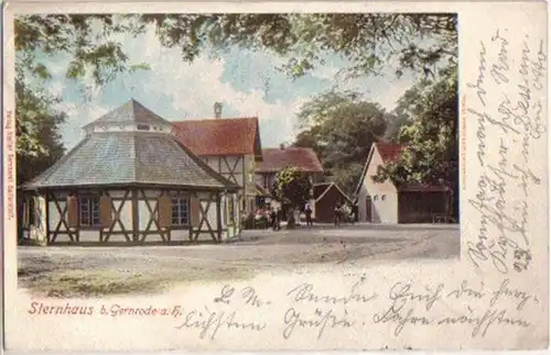 11672 Ak Sternhaus bei Gernrode am Harz 1900