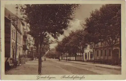11668 Feldpost Ak Gardelegen Bahnhofstrasse 1918