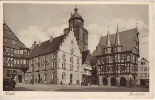 11652 Ak Alsfeld Marktplatz um 1930