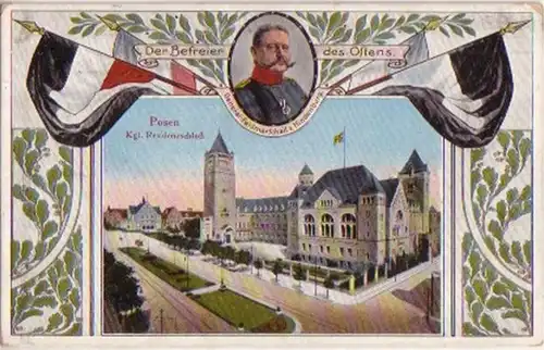 11646 Poste de terrain Ak Poznan kgl. Château de résidence 1915