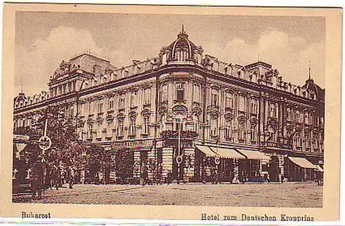 11644 Ak Bucarest Hotel au prince héritier allemand 1918