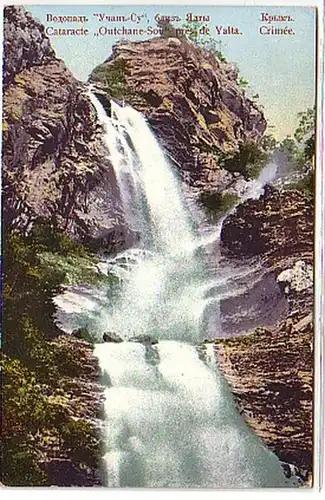 11636 Ak Krim Jalta Wasserfall Outchane Sou um 1910