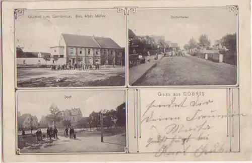 11619 Mehrbild Ak Gruß aus Döbris Gasthof usw. 1914