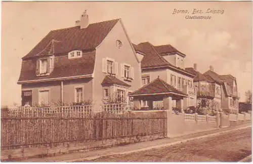 11594 Ak Borna Bez. Leipzig Goethestraße 1913