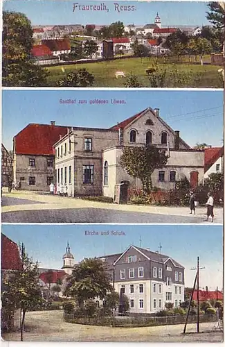 11566 Ak Fraureuth Reuss Gasthof usw. 1916