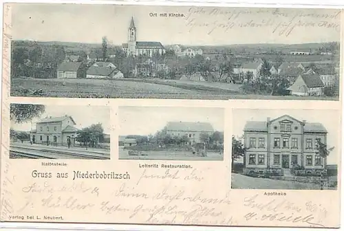11559 Mehrbild Ak Gruß aus Niederbobritzsch 1902