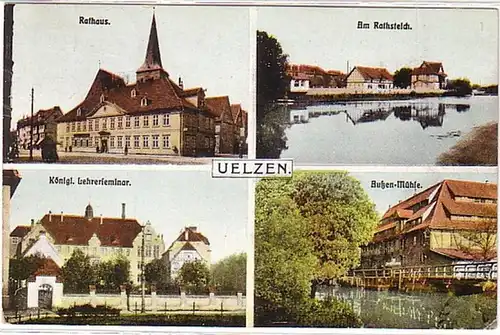 11545 Mehrbild Ak Uelzen Mühle usw. 1933