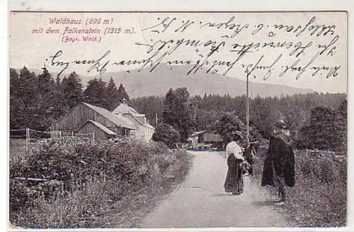 11542 Ak Waldhaus avec la Falkenstein en Bavière 1917