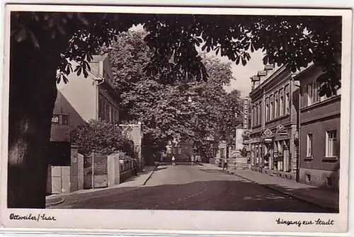 11534 Ak Ottweiler Saar entrée de la ville 1937