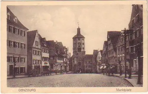 11533 Ak Günzburg Marché de 1930