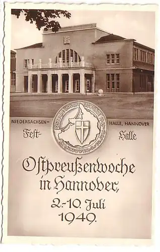 11522 Ak Semaine de la Prusse orientale à Hanovre 1949