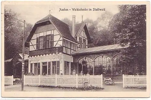 11514 Ak Aachen Waldschenke am Stadtwald 1918