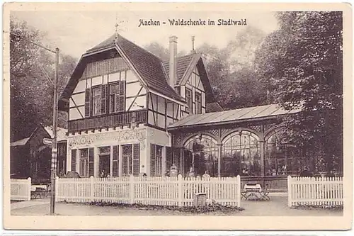 11514 Ak Aix-la-Chapelle de Waldschenke près de la forêt 1918