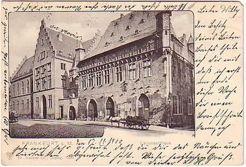 11506 Ak Frankfurt am Main Leinwandhaus 1900