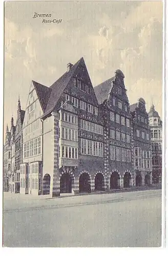11498 Ak Bremen Rat Café vers 1910