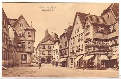 11473 Ak Lohr am Main Hauptstrasse vers 1920