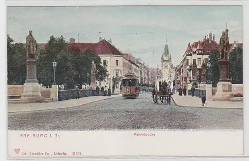11465 Ak Freiburg im Breisgau Kaiserbrücke 1908