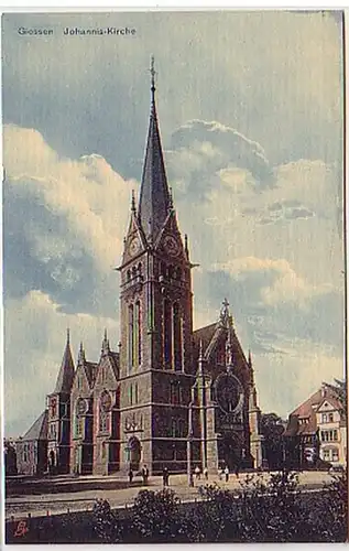 11462 Ak Giessen Johannis Kirche um 1920
