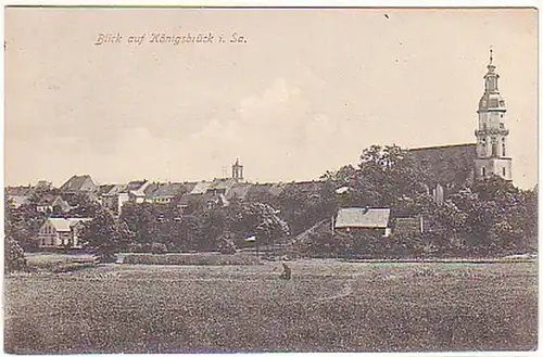 11458 Ak Vue sur Königsbrück en Saxe 1910