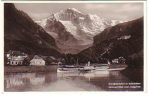 11430 Ak Entrée dans le navire à Interlaken Désinfection à domicile 1940