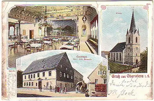 11400 Ak Gruß aus Oberwiera Gasthof usw. 1912