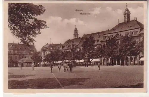 11393 Feldpost Ak Hanau Marktplatz 1916