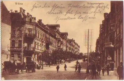 11392 Feldpost Ak Wilna Schoppenstrasse 1916