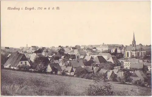 11341 Ak Altenberg dans les Monts Métallifères Vue totale vers 1920