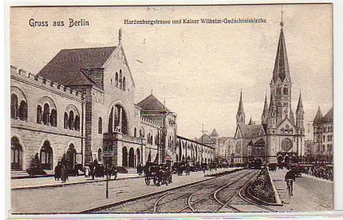 11312 Ak Gruß aus Berlin Hardenbergstrasse 1911