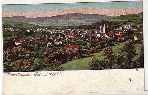 11311 Ak Schmalkalden in Thüringen Totalansicht 1908