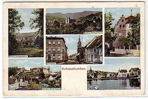 11310 Mehrbild Ak Schmalkalden Bahnhofstr. usw.1909