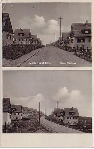 11307 Ak Meißen an der Elbe neue Siedlung 1944