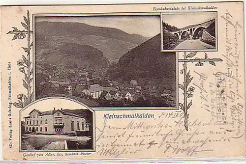 11303 Ak Kleinschmalkalden Hostel zu Adler 1908