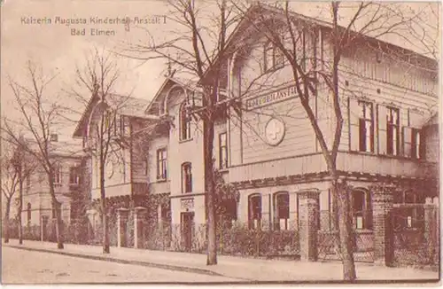 11299 Ak Bad Elmen Kais. Augusta Kinderheil Hôtel 1923