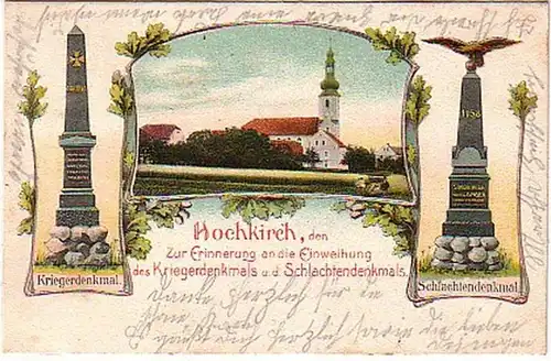 11298 Ak Hochkirch Krieger- und Schlachtendenkmal 1903