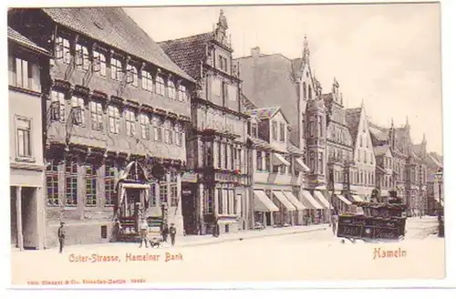 11296 Ak Hameln Oster-Strasse Hamelner Bank um 1920