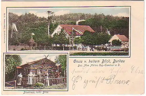 11285 Ak Salutation de l'auberge vue savoureux Burkau 1904